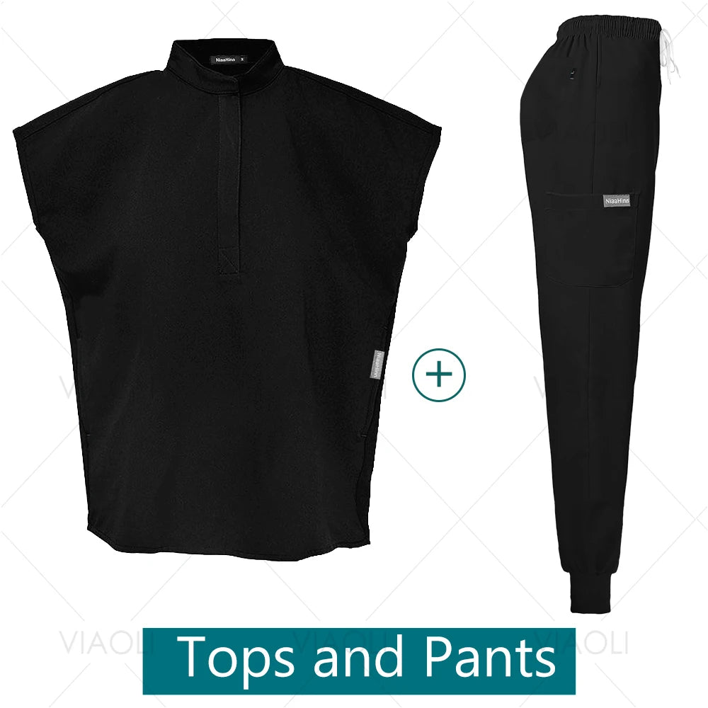 VIAOLI Unisex Jogger Scrub Set