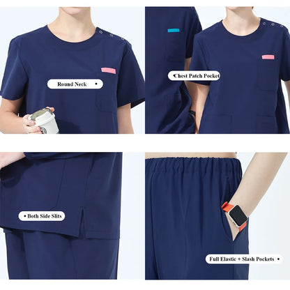 Cloudy Soft Women's Scrub Set
