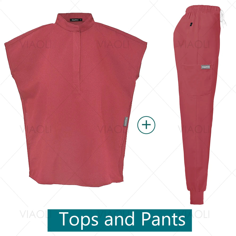 VIAOLI Unisex Jogger Scrub Set