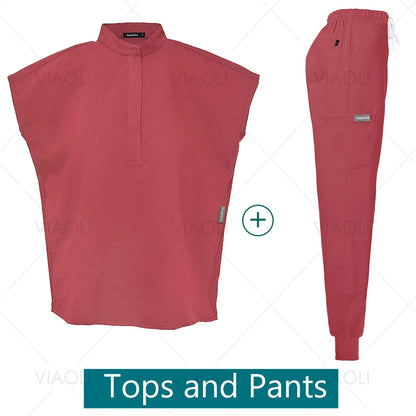VIAOLI Unisex Jogger Scrub Set