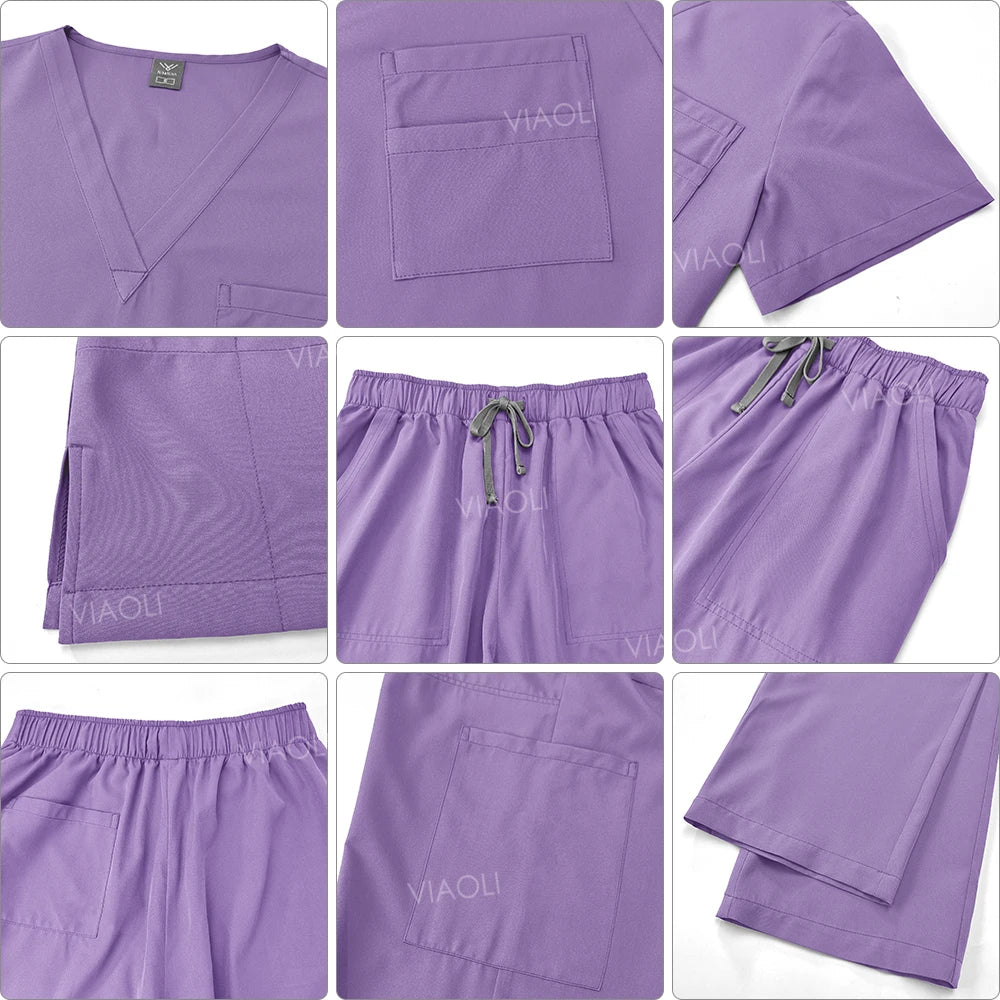 VIAOLI Women's Professional Wholesale Scrub Set