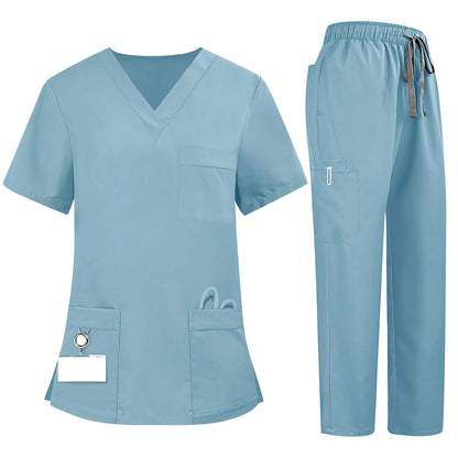 Women's Plus Size Comfort Scrub Set