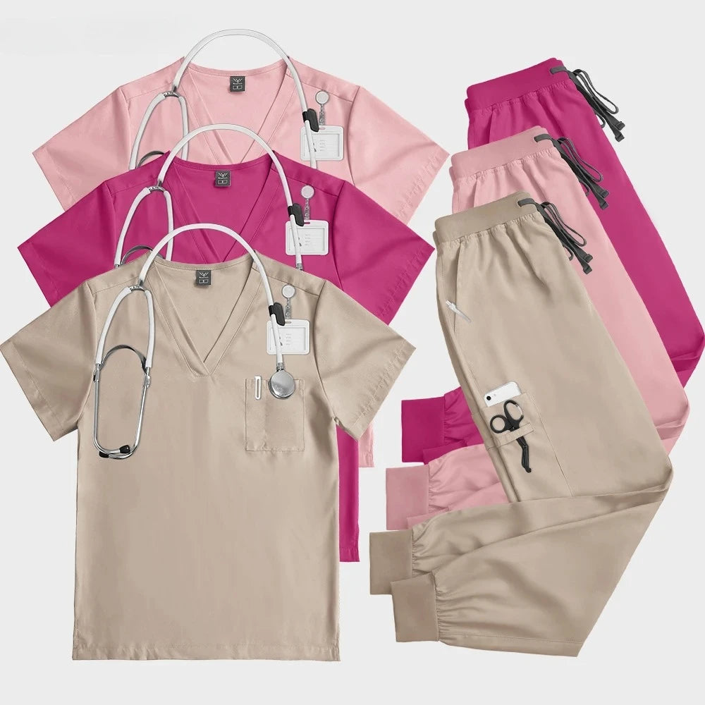 Unisex Professional Multicolor Scrub Set 2026