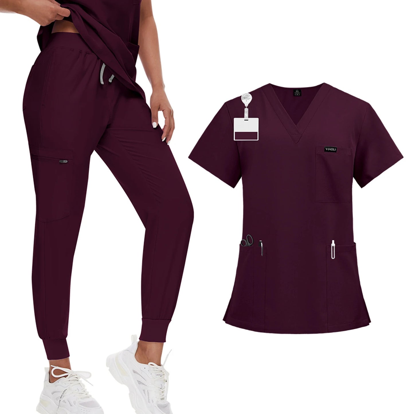 Unisex Elite Wrinkle-Resistant Scrub Set