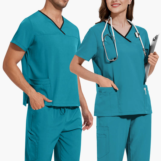 Men's Professional V-Neck Scrub Set