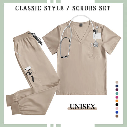 Unisex Professional Multicolor Scrub Set 2026