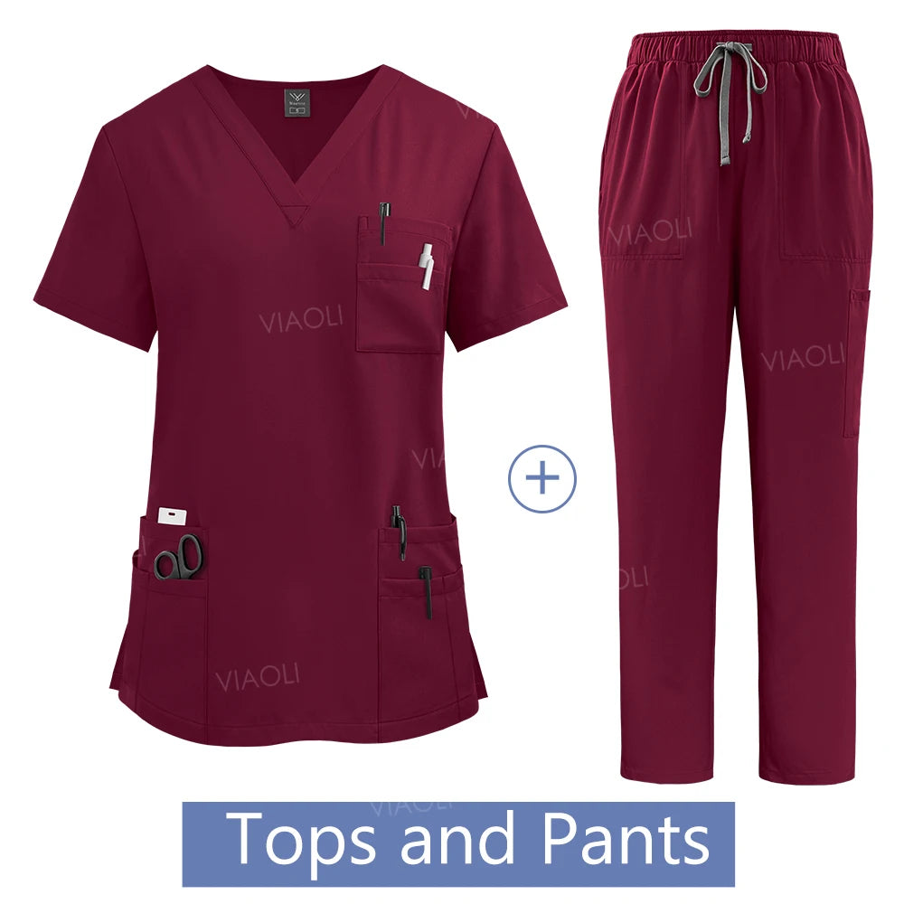 VIAOLI Women's Professional Wholesale Scrub Set