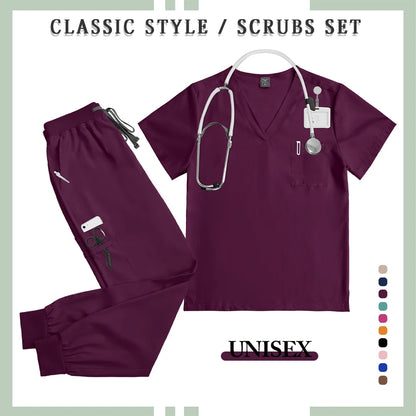 Unisex Professional Multicolor Scrub Set 2026