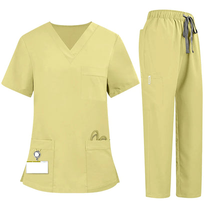 Women's Plus Size Comfort Scrub Set