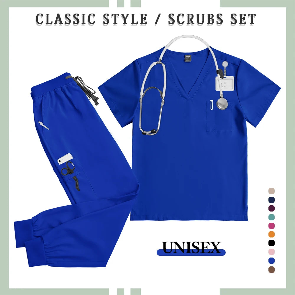 Unisex Professional Multicolor Scrub Set 2026