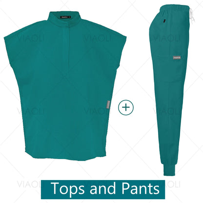 VIAOLI Unisex Jogger Scrub Set