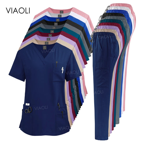 VIAOLI Women's Professional Wholesale Scrub Set