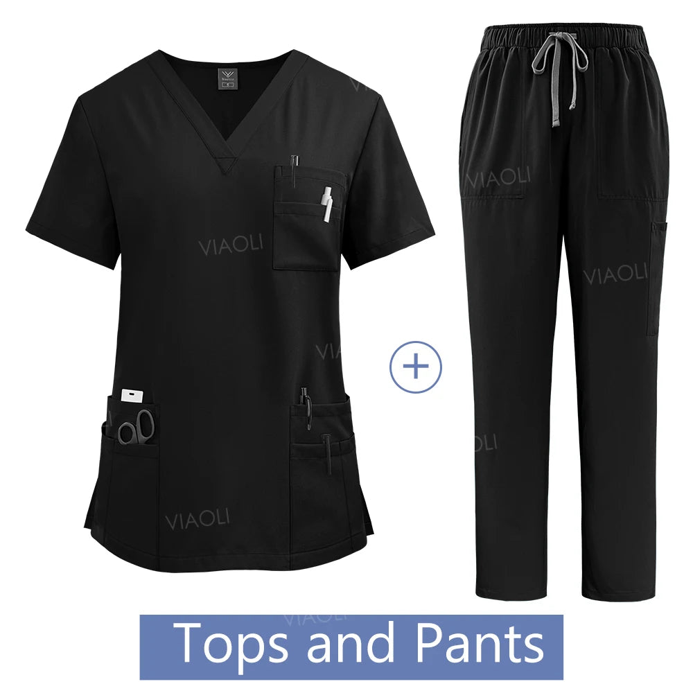 VIAOLI Women's Professional Wholesale Scrub Set