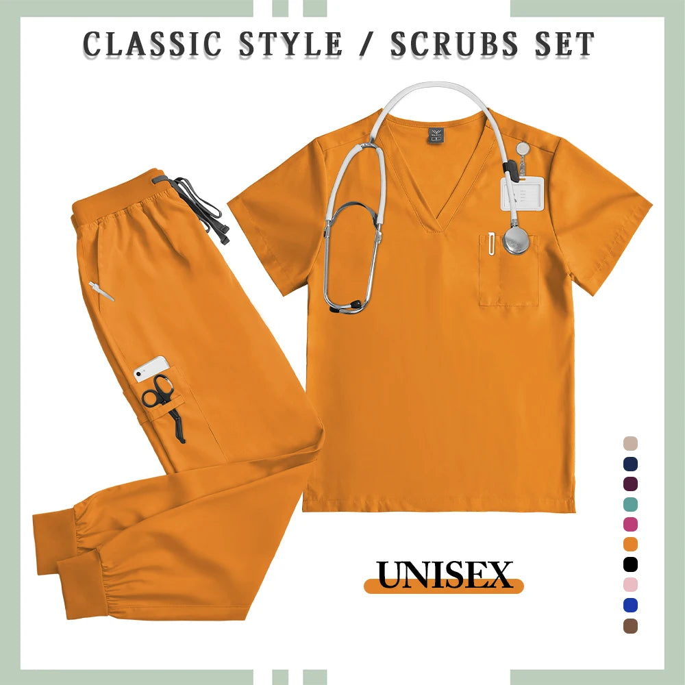 Unisex Professional Multicolor Scrub Set 2026