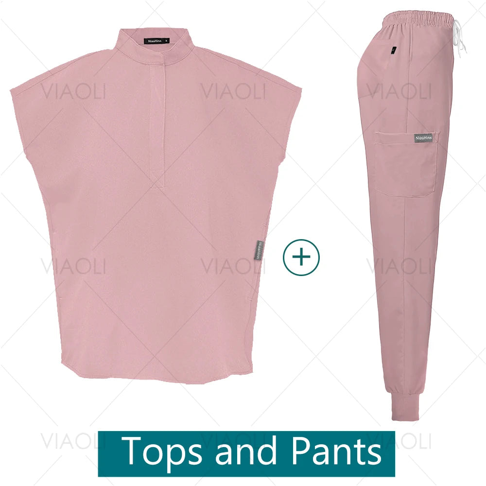 VIAOLI Unisex Jogger Scrub Set
