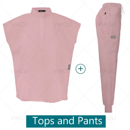 VIAOLI Unisex Jogger Scrub Set