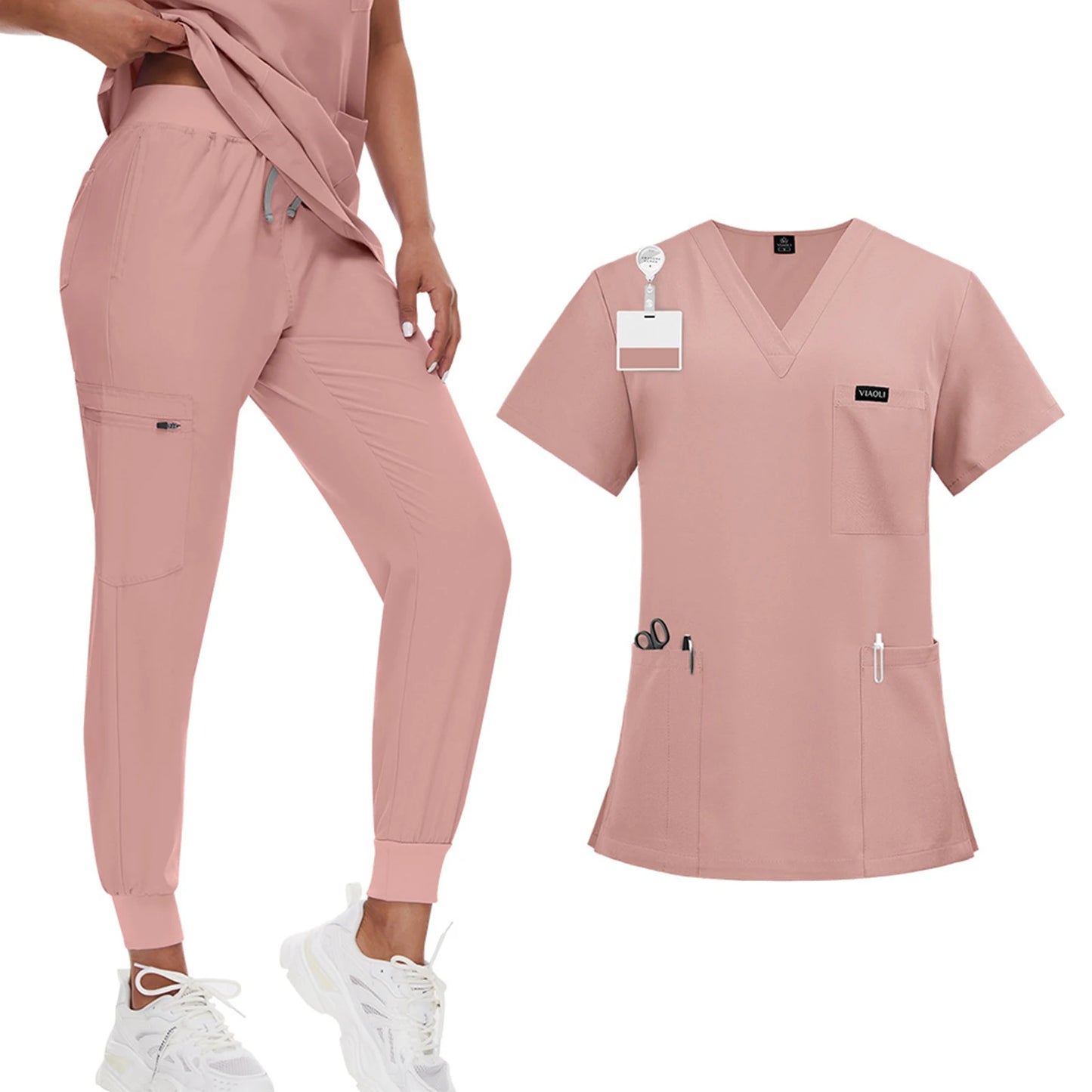 Unisex Elite Wrinkle-Resistant Scrub Set