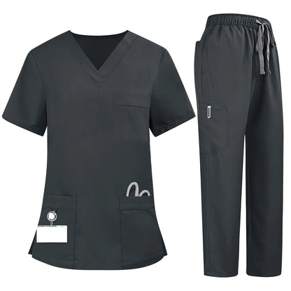 Women's Plus Size Comfort Scrub Set