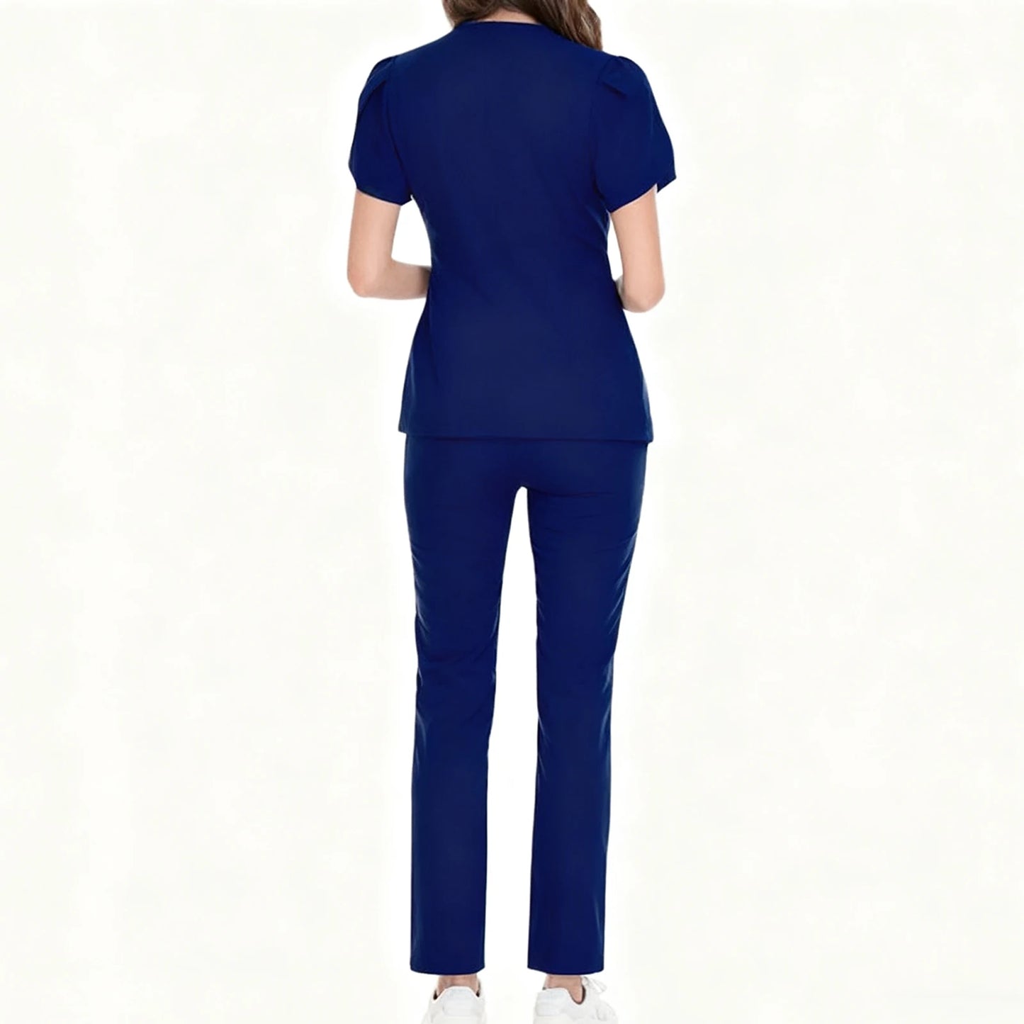 Women's Comfortable Casual V-Neck Scrub Set