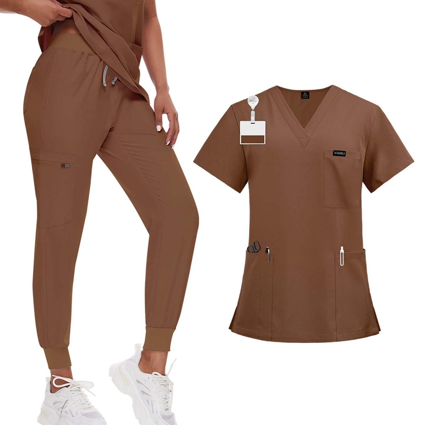Unisex Elite Wrinkle-Resistant Scrub Set