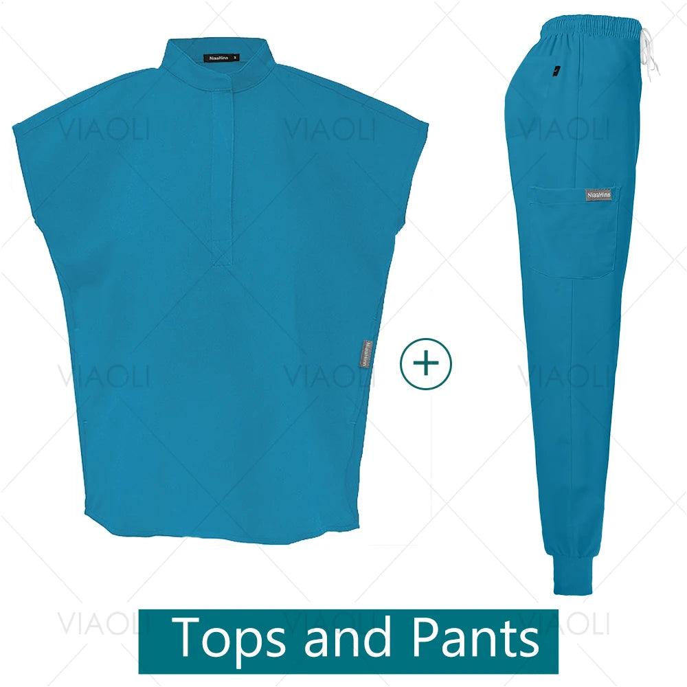 VIAOLI Unisex Jogger Scrub Set