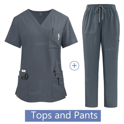 VIAOLI Women's Professional Wholesale Scrub Set