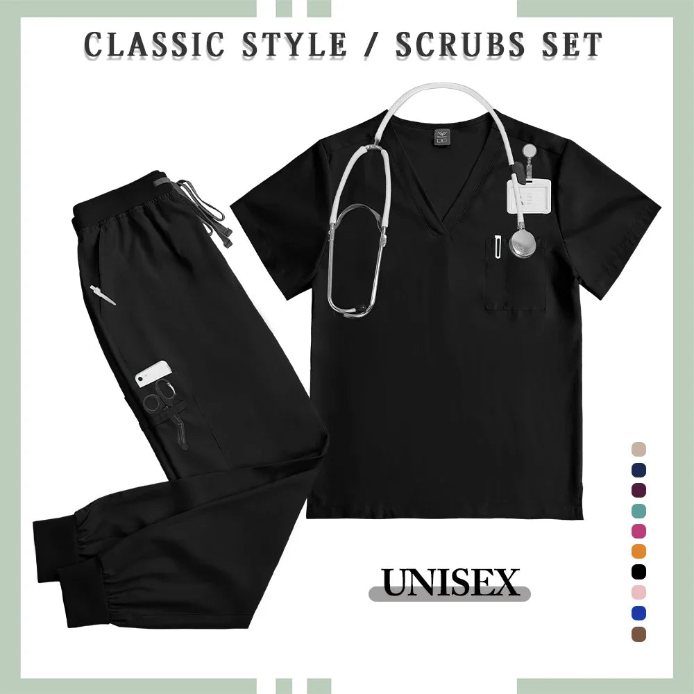 Unisex Professional Multicolor Scrub Set 2026