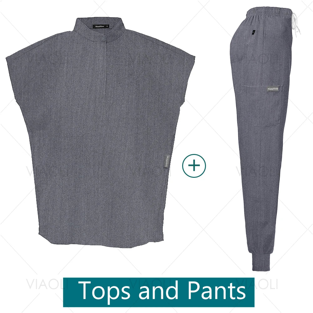 VIAOLI Unisex Jogger Scrub Set