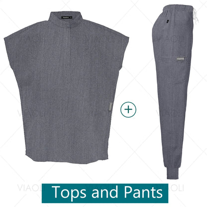 VIAOLI Unisex Jogger Scrub Set
