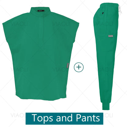 VIAOLI Unisex Jogger Scrub Set