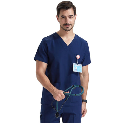 Classic Unisex V-Neck Scrub Set