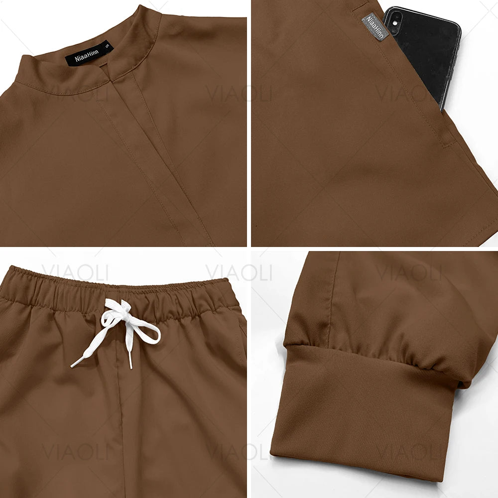 VIAOLI Unisex Jogger Scrub Set