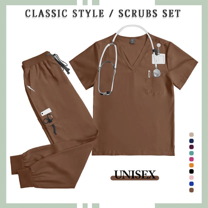 Unisex Professional Multicolor Scrub Set 2026