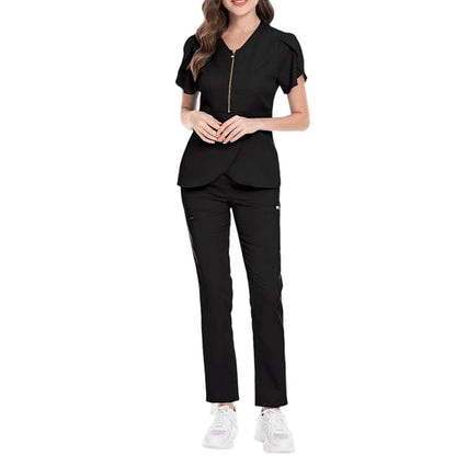 Women's Comfortable Casual V-Neck Scrub Set