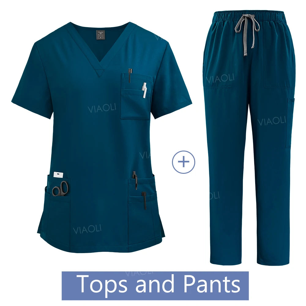 VIAOLI Women's Professional Wholesale Scrub Set