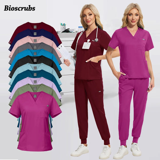 Bioscrubs Women's Multi-Pocket Scrub Set