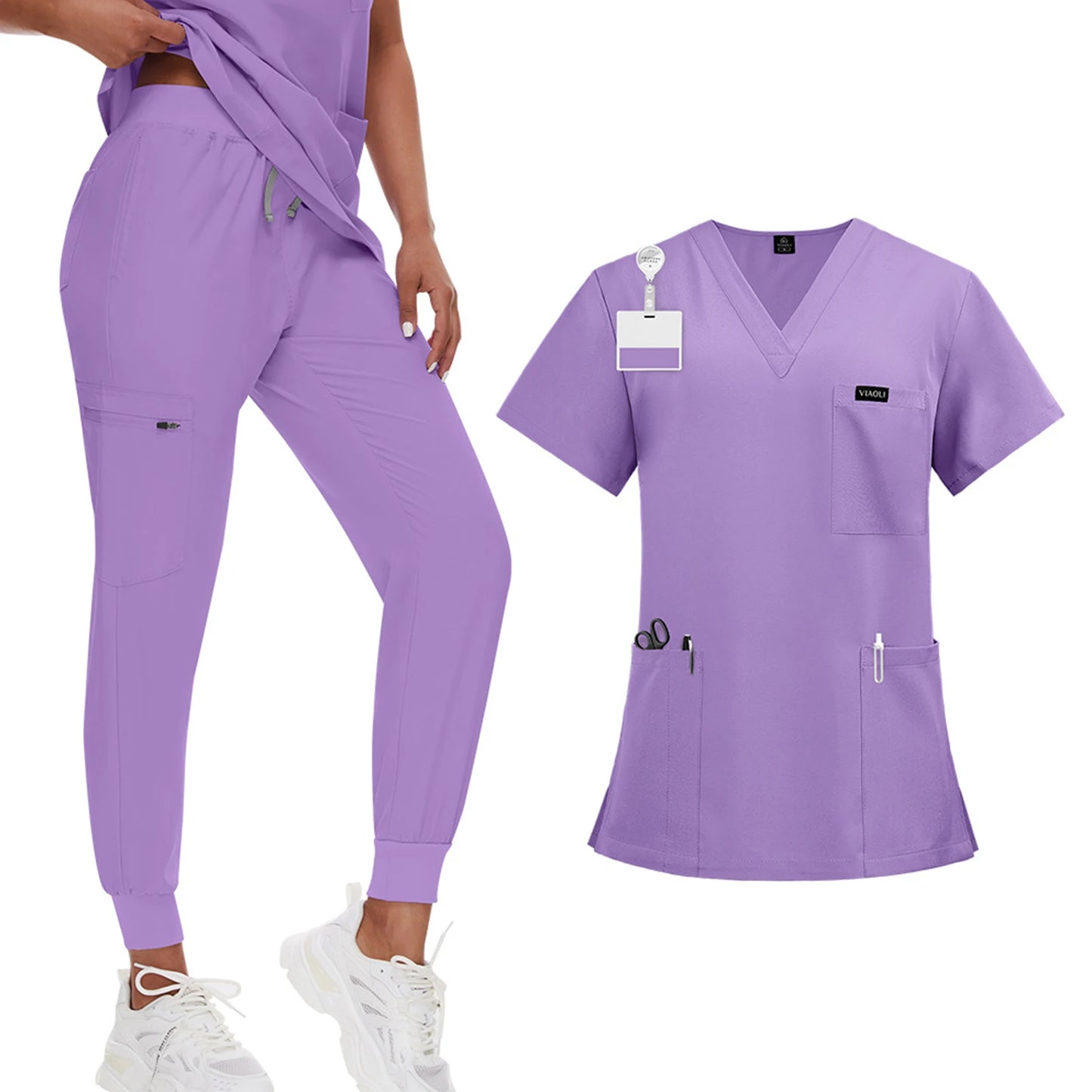 Unisex Elite Wrinkle-Resistant Scrub Set
