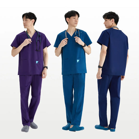 Men’s V-Neck Medical Scrub Set