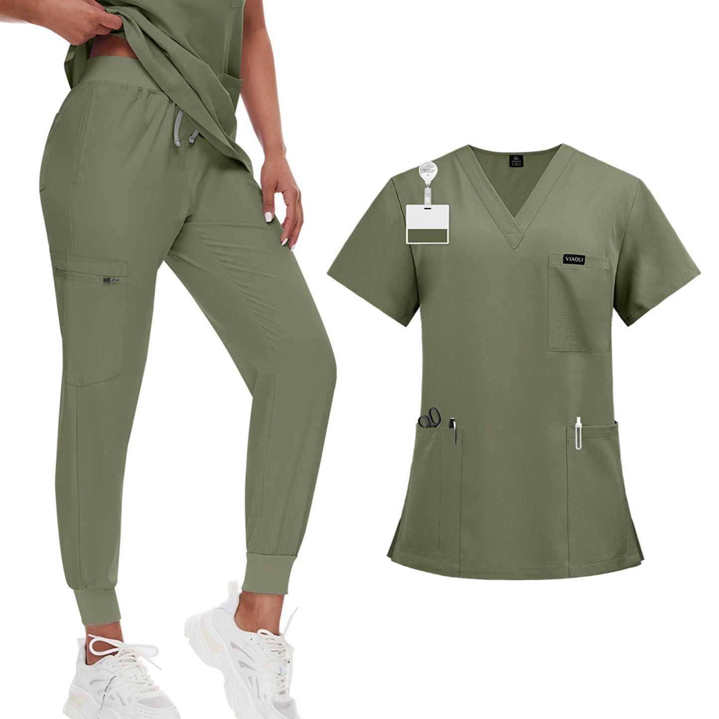 Unisex Elite Wrinkle-Resistant Scrub Set