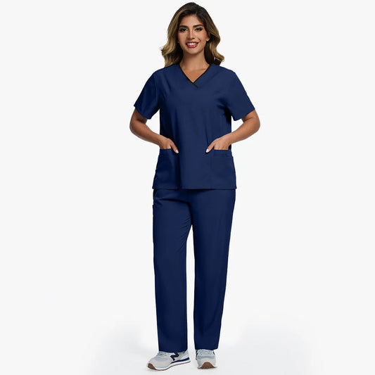 Women's Professional Jogger Scrub Set - Dark Blue