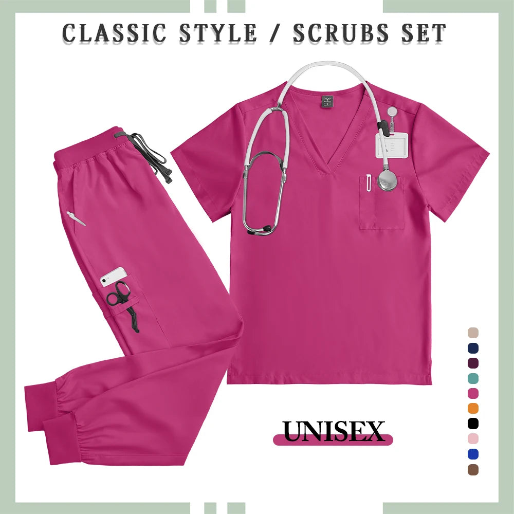 Unisex Professional Multicolor Scrub Set 2026