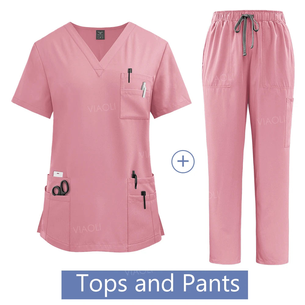 VIAOLI Women's Professional Wholesale Scrub Set
