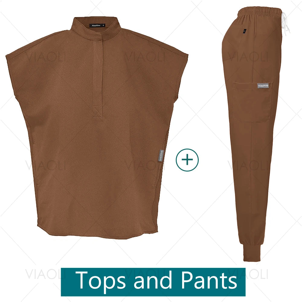 VIAOLI Unisex Jogger Scrub Set