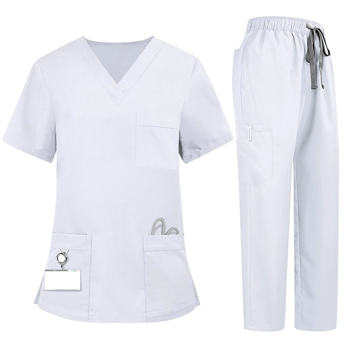 Women's Plus Size Comfort Scrub Set
