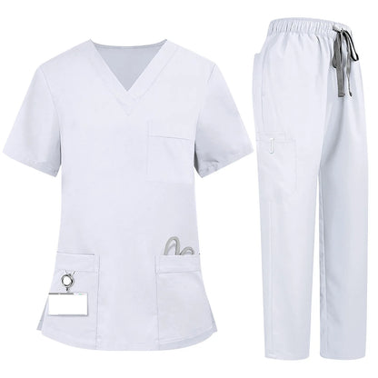 Women's Plus Size Comfort Scrub Set