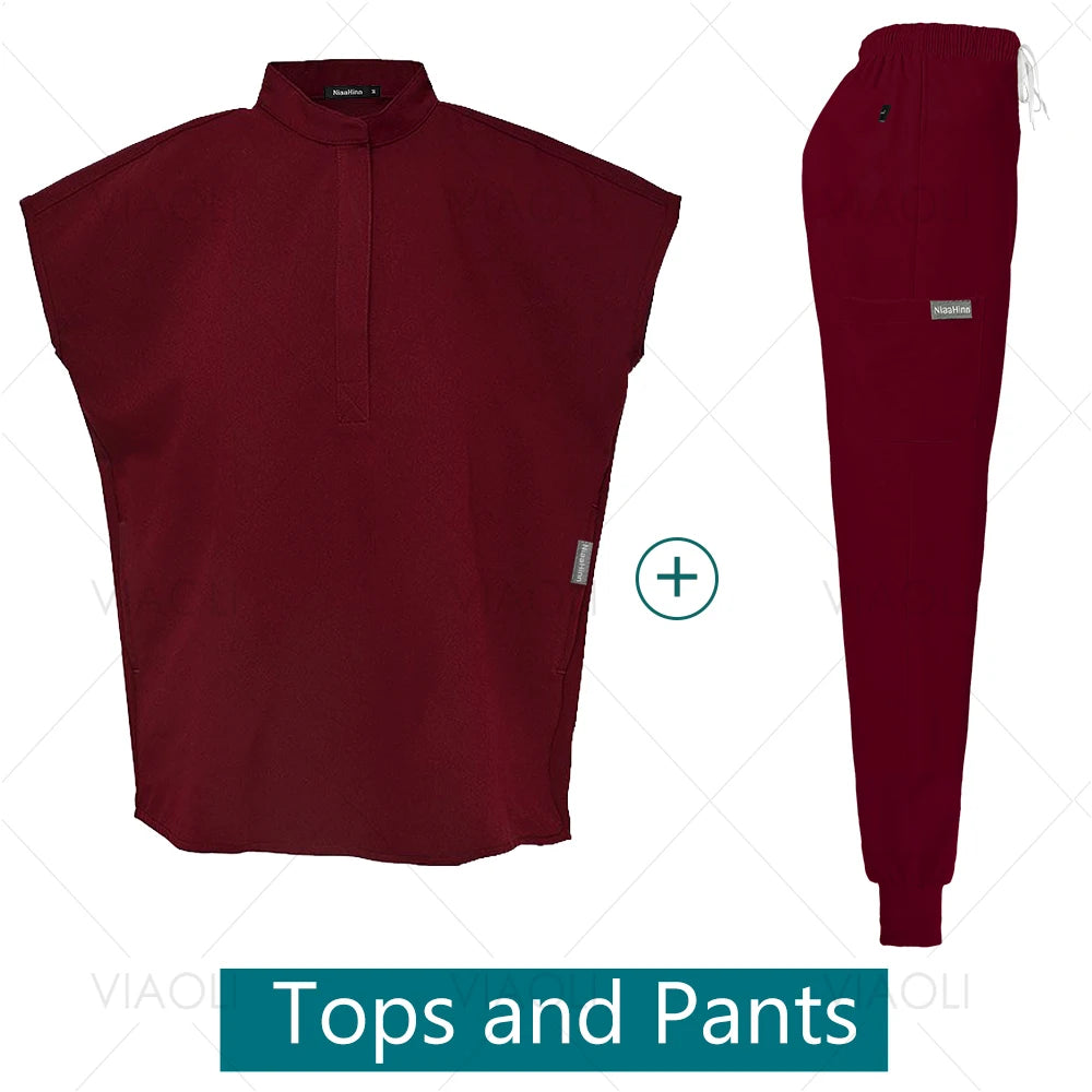 VIAOLI Unisex Jogger Scrub Set