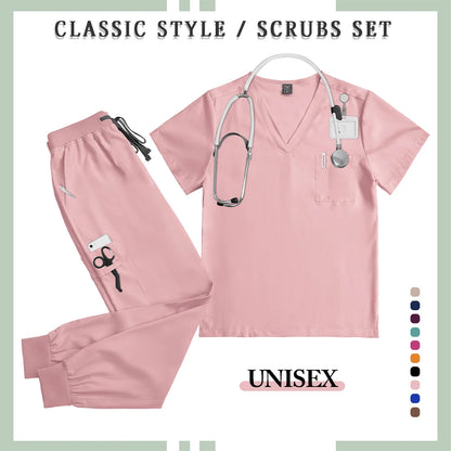 Unisex Professional Multicolor Scrub Set 2026